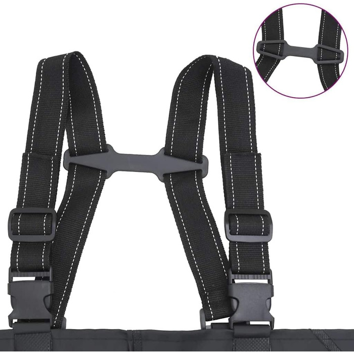 Вейдерси з чобітьми та поясом, Штани для рибалки, Штани для рибалки, Штани для риболовлі, Чорні