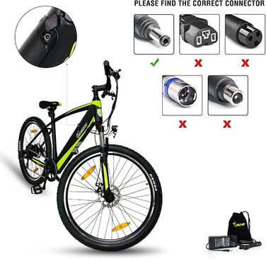 Зарядний пристрій LEICKE для електросамокатів та електровелосипедів 36 V / 42 V, 2 A, 84 W