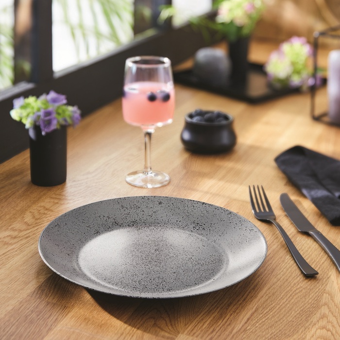 Тарілка обідня Luminarc Slate Black, 25 см (6788144)