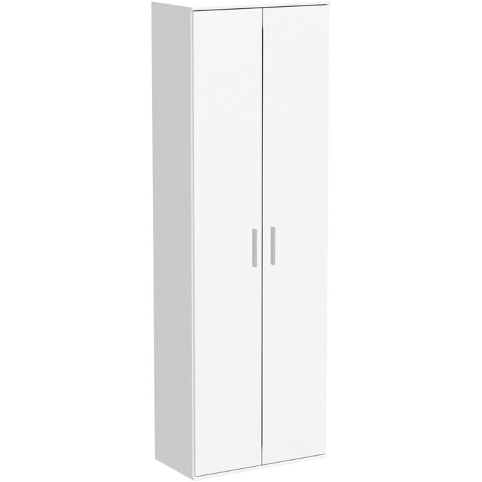 Шафа для документів mokebo, багатофункціональна шафа (60x180 см) Довга з дерева, також підходить як офісна шафа, універсальна шафа або шафа для взуття, а також як комора або шафа білого кольору -11 багатофункціональна шафа З відділеннями