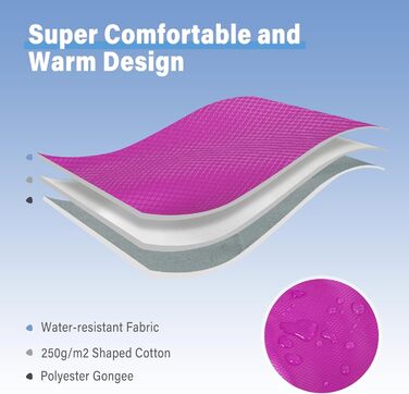 Дитячий спальний мішок REDCAMP для хлопчиків та дівчаток 175 x 65 см, матусин спальний мішок, зручний, легкий та теплий з регульованою довжиною, 3 сезони, підходить для кемпінгу та активного відпочинку, синій/рожевий