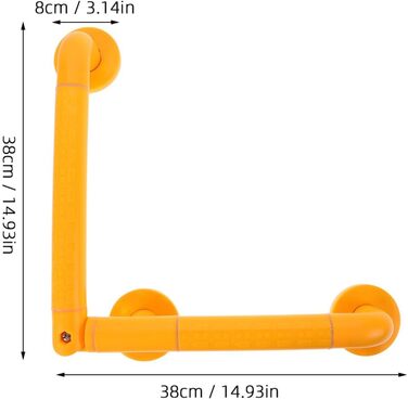Поручень для ванн і душових кабін Захисний поручень для ванної кімнати для людей похилого віку настінна старша ручка для ванни Унітаз Ванна жовта