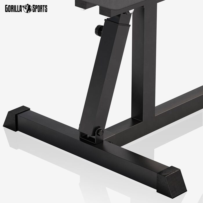 Силова лава GYRONETICS - Багатофункціональна, регульована спинка у 8 положеннях та регульоване сидіння у 3 положеннях, 120 x 53,5 x 115 см, вантажопідйомність до 200 кг - Похила лава, тренувальна лава, плоска лава, лава для штанги, фітнес