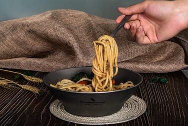 Мл Титанові миски Тарілка Ультралегка одностінна чаша Тарілка Відкритий кемпінговий посуд Кухонне приладдя з сумкою для перенесенн