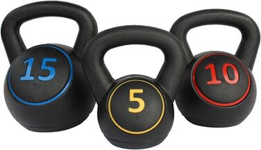 Набір гирь з підставкою (3 шт.) для станова, MMA та домашніх тренувань 2,2 кг, 4,5 кг та 6,8 кг