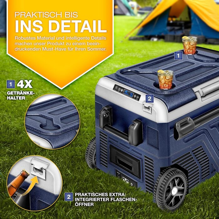 Компресорна холодильна камера електрична 40-60 літрів Морозильна камера електрична WIFI-APP управління 12/24 V 230V Холодильник до