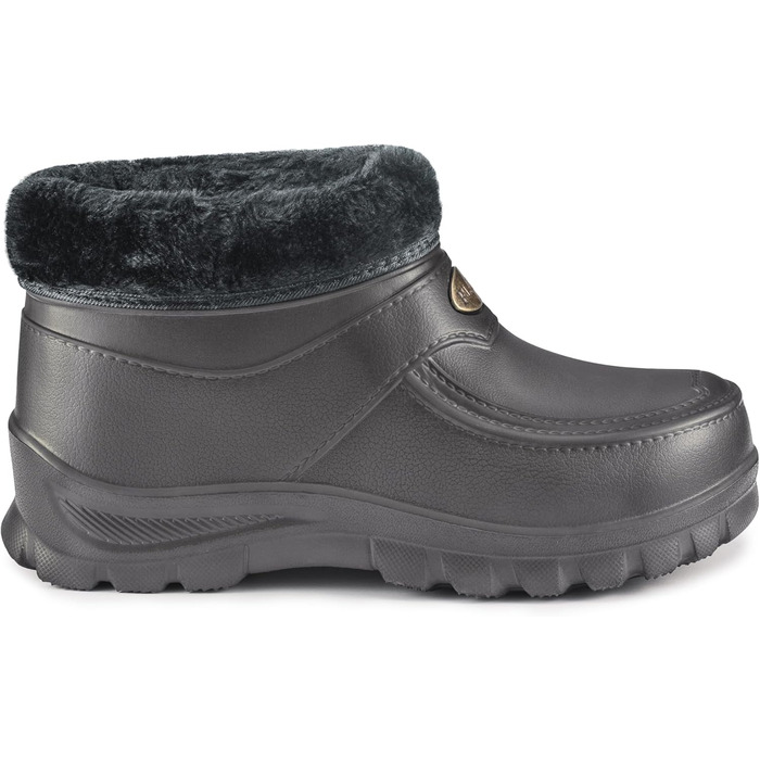 Чоловічі сабо з гумовою підкладкою ESTRO - Чоловічі гумові чоботи з підкладкою Жіночі короткі гумові черевики A16 45 EU сірого кольору