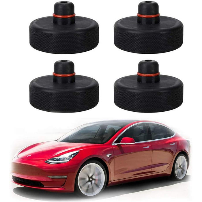 Підйомна накладка Yereash Jack для Tesla Model 3, 4PCS Jack Point Pad Міцний адаптер захищає акумулятор і фарбу для використання з підлоговим домкратом, аксесуари Tesla Model 3