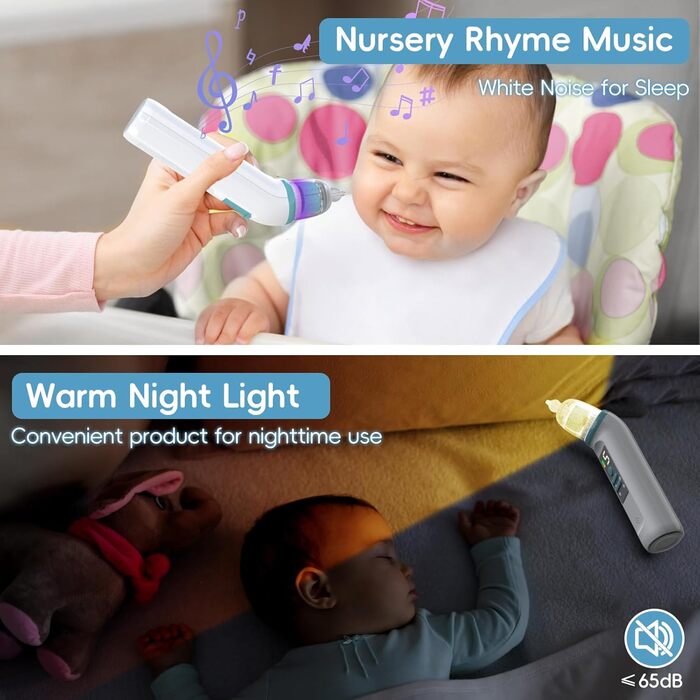 Дитячий назальний аспіратор Daxiongmao, водонепроникний електричний дошкільний автоматичний очищувач IPX7, дитячий назальний аспір