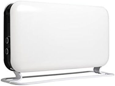 Електричний радіатор Mill 2000 Вт, Електричний конвекторний обігрівач 24-28 м, Окремостоячий електричний обігрівач, Тихий електричний обігрівач, Електричний радіатор з термостатом, Електричний обігрівач для використання в приміщенні, Білий, 24-28 м MEC