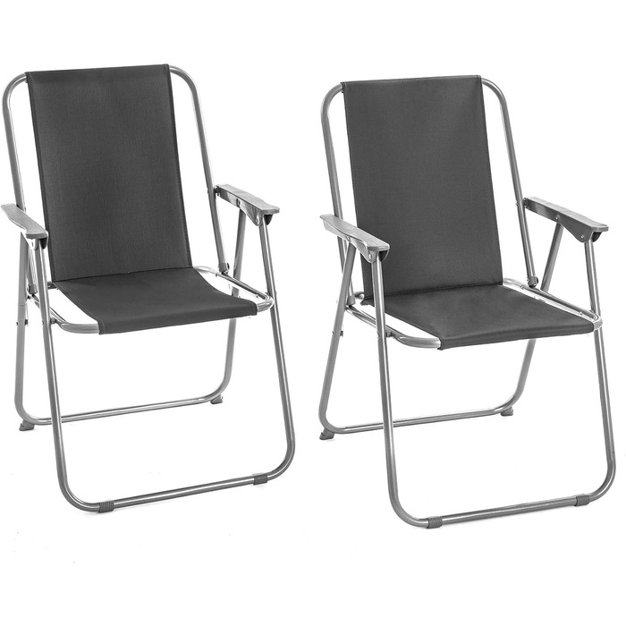 Кемпінгове крісло Складане крісло Комплект з 2 предметів Рибальське крісло для рибалки Директор Пляжне крісло Складане Відкрите