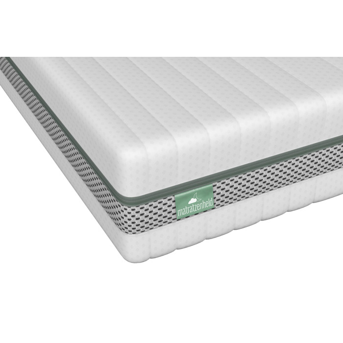 Матрац Hero Balance Duo з холодної піни Ергономічний 7-зонний матрац з холодної піни 2-в-1 H2 та H3 Сертифіковано Oeko-Tex Гіпоалергенний та антибактеріальний Висота 20 см 90 x 200 см H2 та H3 90 x 200 см