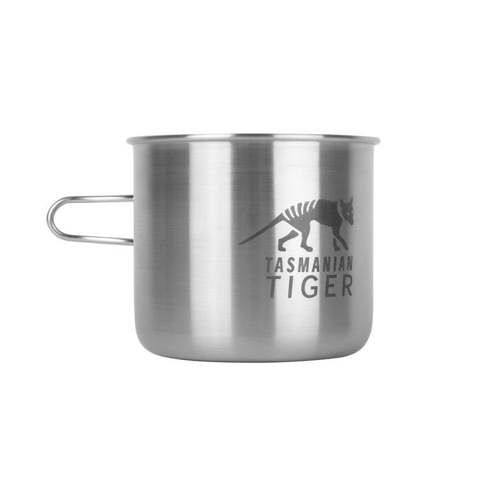Чашка Tasmanian Tiger TT Handle Mug 500 - ідеальна для активного відпочинку та кемпінгу, з нержавіючої сталі, 500 мл, сумісна з пляшкою об&39ємом 1 л з широким горлом та тримачем для пляшок TT