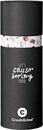 З керамічним подрібнювачем - Поставляється в красивій подарунковій коробці для гурмана (168 мм, нержавіюча сталь) - ука 168 мм (1 упаковка) нержавіюча сталь