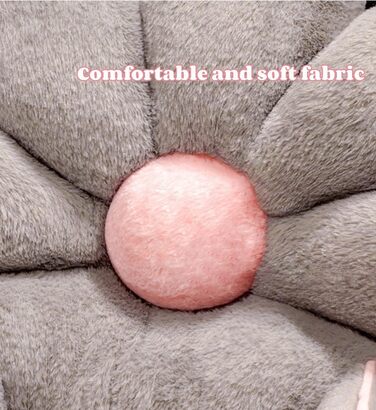 Подушка для читання з підлокітником мила спинка зі штучного хутра у формі квітки, подушка для читання для сидіння в ліжку, відпочинку, перегляду телевізора, ігор, чохол, який можна прати (50 x 40 см, білий) 50*40 см Білий