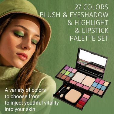 Палітра тіней BrilliantDay Shimmer Smoky (28 кольорів)