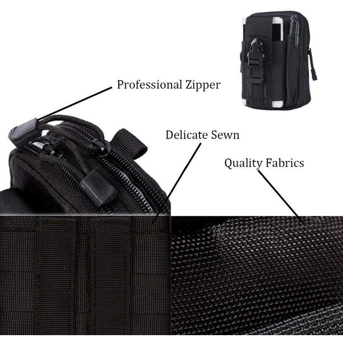 Універсальна багатоцільова ємність негабаритних EDC сумка Тактична сумка смартфон кобура пакет безпеки носити аксесуарів сумка рем