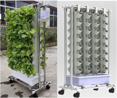 Набір для внутрішнього гідропонного вирощування, система гідропонного вирощування Вертикальна система рослин з аксесуарами для листової зелені для трав, фруктів і овочів