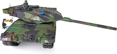 Радіокерований танк Leopard 2A6 RC 1/16, 2.4 GHz, з функцією стрільби (6 мм)