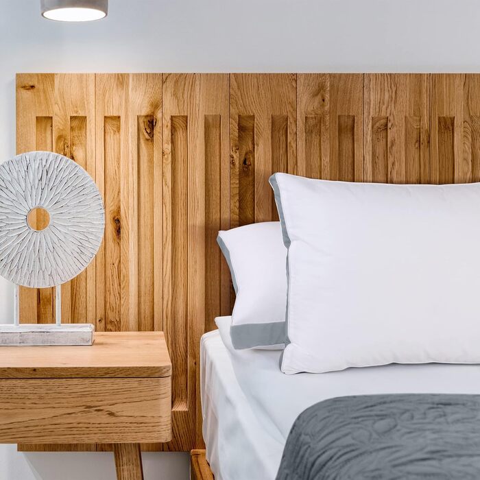 Подушки для сну на боці Utopia Bedding (2 шт.), високоякісні подушки для ліжка, для сну на боці, сіра ластовица, розмір &quotqueen-size&quot, 45,7 x 66 см (UB760-2) сіра &quotqueen-size&quot (2 шт.)