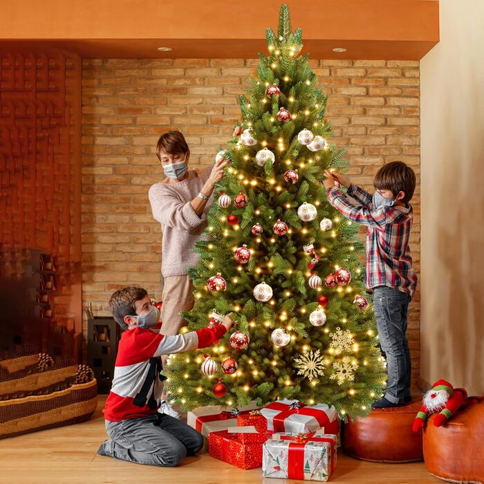 Штучна ялинка з підсвічуванням 225 см HENGMEI