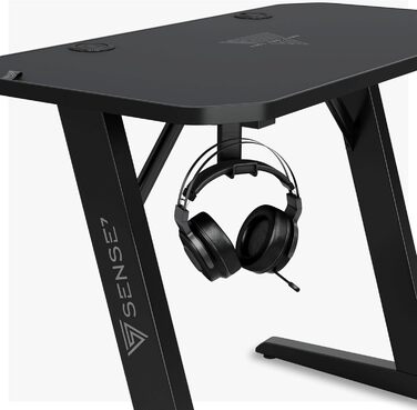 Ігровий стіл Nomad Classic, 120 x 60 см, МДФ / сталь / вуглецеве волокно, чорний