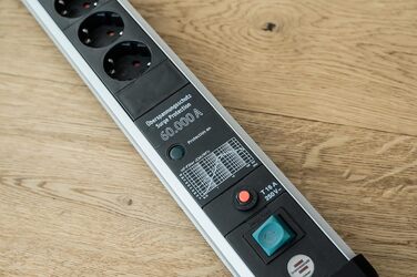 Розетка Brennenstuhl Premium-Protect-Line 8-місна із захистом від перенапруги 60 000 А (розетка з вимикачем і кабелем 3 м, зроблен