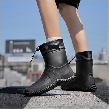 Чоловічі гумові чоботи, 1 пара, короткі чоловічі гумові чоботи, водонепроникне робоче взуття для активного відпочинку, легкі, нековзні жіночі водні чоботи (низький виріз), колір 3, EU 38