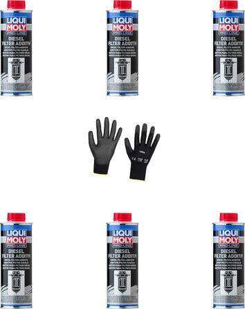 Захисні рукавички Iloda 6xOriginal Liqui Moly 500 мл Pro-Line з присадкою до дизельного фільтра 20790