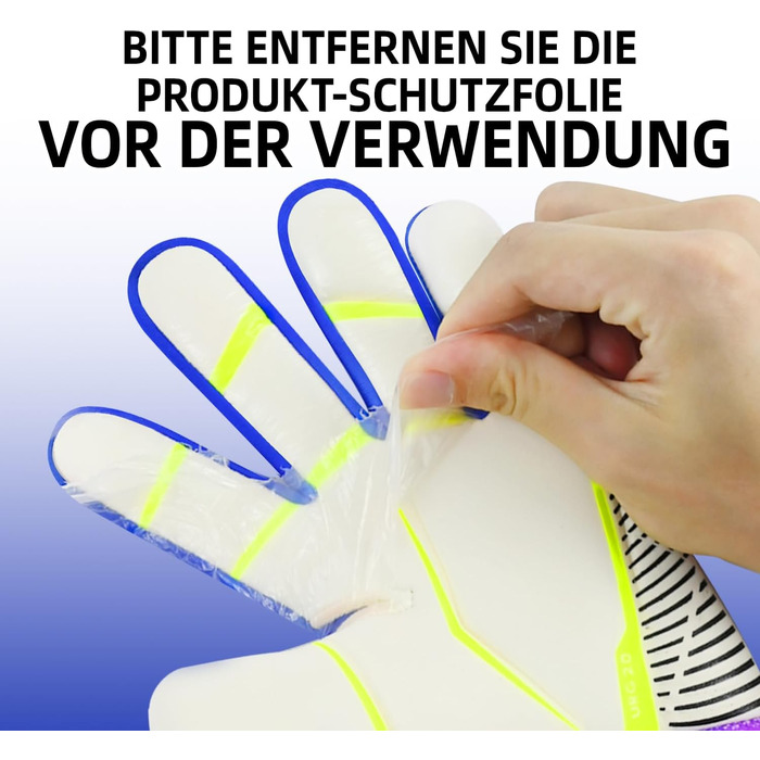 Рукавички воротаря, футбольні рукавички з хорошим зчепленням для дітей розмірів 6-10, міцний ресивер для юнаків, дорослих, дітей, розмір 6, білі