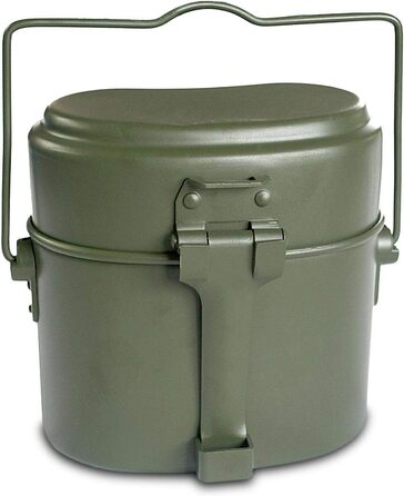 Набір столового посуду Збройних сил Німеччини Бунд столові прибори алюмінієвий посуд BW чашка з нержавіючої сталі оливкового кольо