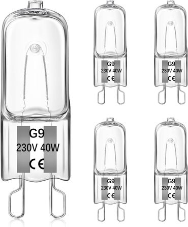 Галогенна лампа для духовки Liuyife G9 40W 300 градусів димируемая 230V теплий білий 2700K 520LM G9 oven галогенна лампа для духовок, мікрохвильових печей, настільних ламп 5 шт.