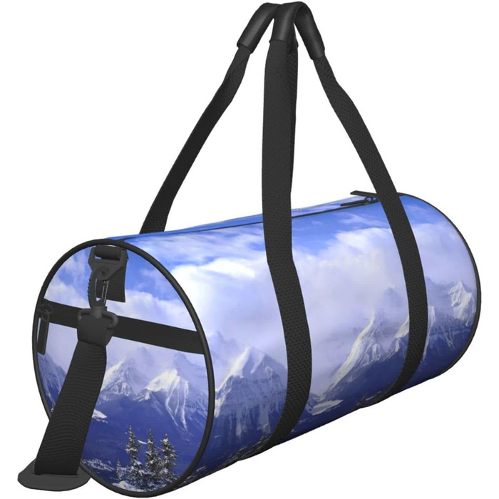 Універсальна дорожня сумка Блакитне небо та білий сніг, спортивна сумка для чоловіків та жінок, велика сумка для подорожей та спорту