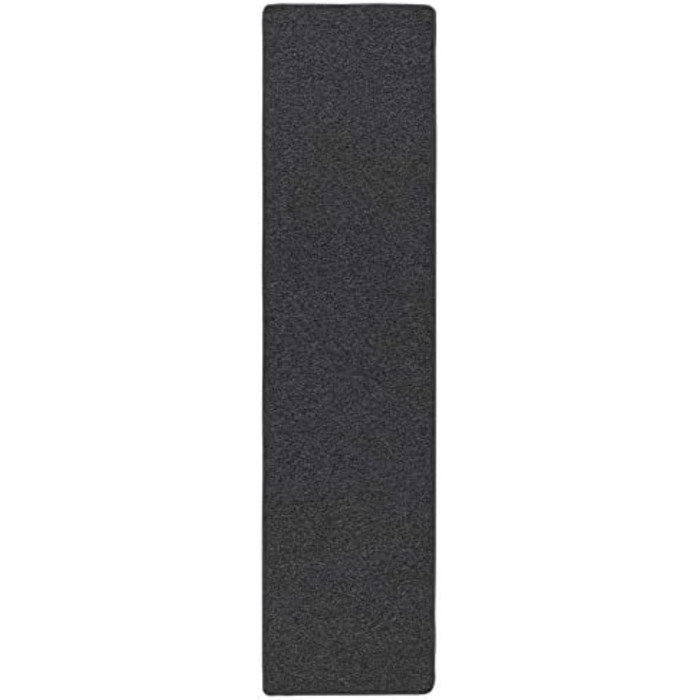 Велюровий килим Snapstyle Gourmet Runner Strong Black Grey в 9 розмірах 80x160 см