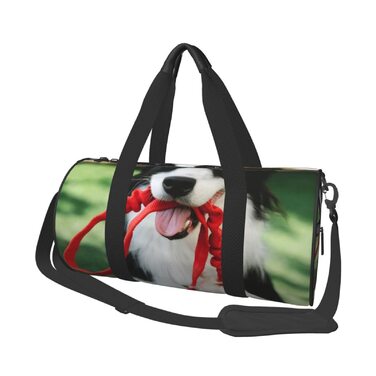 Дорожня сумка Веселий пес на траві, спортивна сумка для чоловіків та жінок