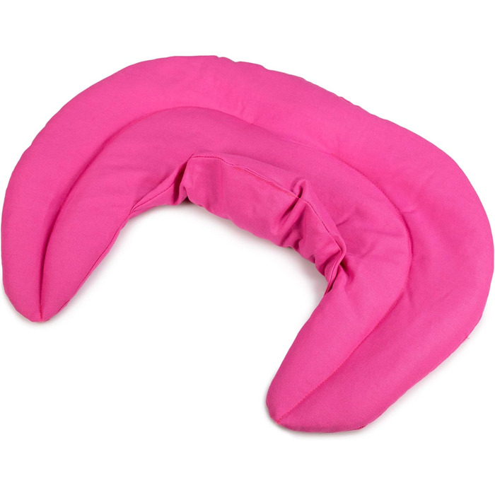 Рожева подушка для шиї зі стійкою - подушка з зерна - грілка для шиї - дуже затишна грілка для шиї - пшениця