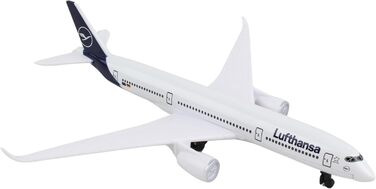 Одномісний літак Herpa Aviation Lufthansa Airbus A350, мала масштабна модель літака, іграшкова мініатюрна модель з пластику та металу - для дітей віком від 3 років