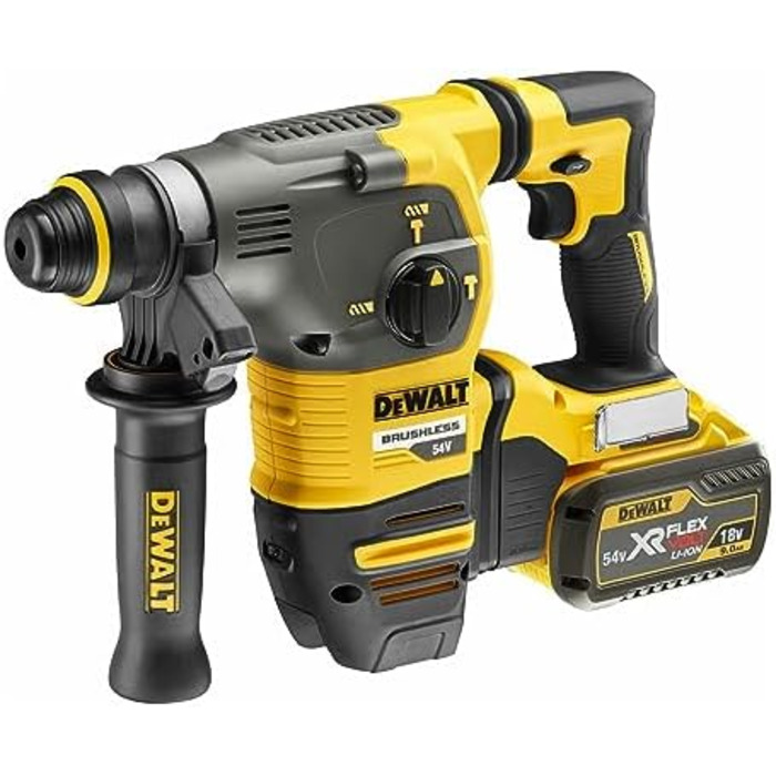 Акумуляторний комбінований перфоратор DeWALT DCH333X2-QW SDS-plus, 54 В, чорний/жовтий, розмір