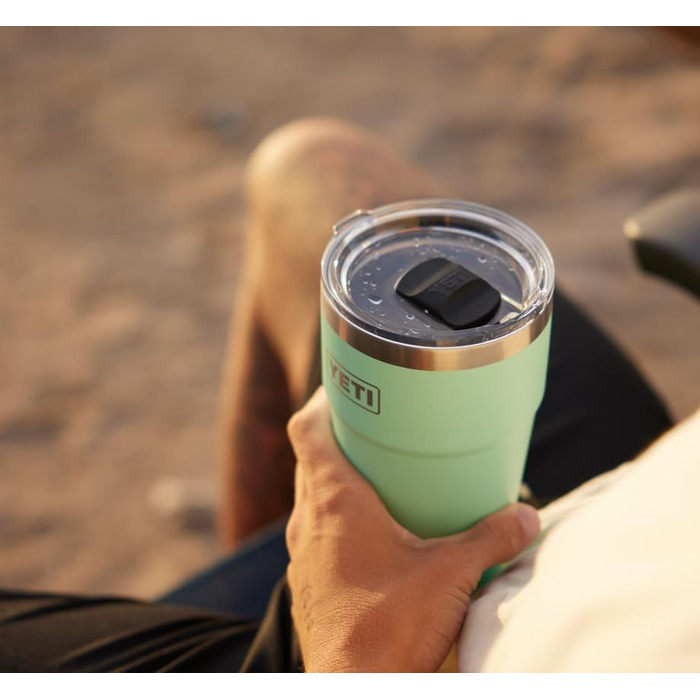 Стаканчик YETI Rambler об&39ємом 887 мл (30 унцій) зі знімною кришкою MagSlider, термокружка з нержавіючої сталі, вакуумна ізоляція рятувальний червоний