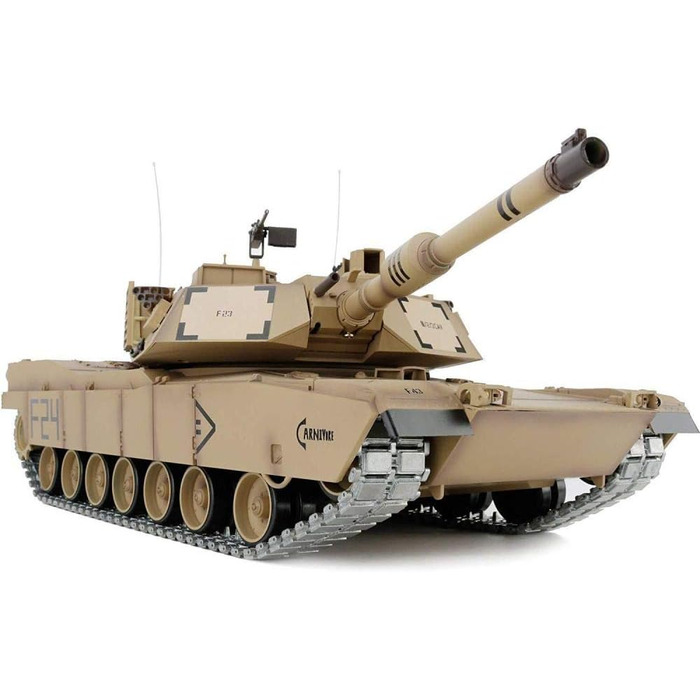 Радіокерований танк M1A2 Abrams 116 Heng Long з димом, звуком, металевими шестернями та гусеницями 2.4GHz Big Boyz