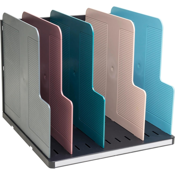 Артикул 390606D Вертикальна папка-картотека Modulotop з 5 роздільниками у скандинавському стилі для сортування пошти або документів формату A4 Розміри Глибина 30 x Ширина 28,8 x Висота 25,5 см різноманітні