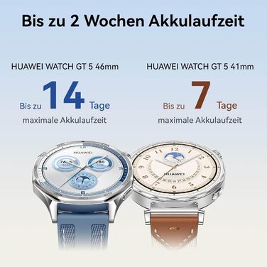 Розумний годинник HUAWEI Watch GT 5 46 мм, розширені функції для бігу та їзди на велосипеді, моніторинг здоров&39я, до 14 днів роботи від батареї, сумісний з iOS та Android, 6 місяців розширеної гарантії, чорний