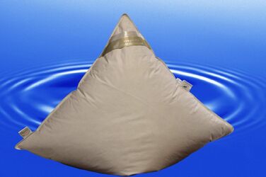 Пухова подушка Betten Hofmann, 80x80 см, 100 пух, плоска подушка, суперм&39яка, 450 г пуху, натуральний продукт