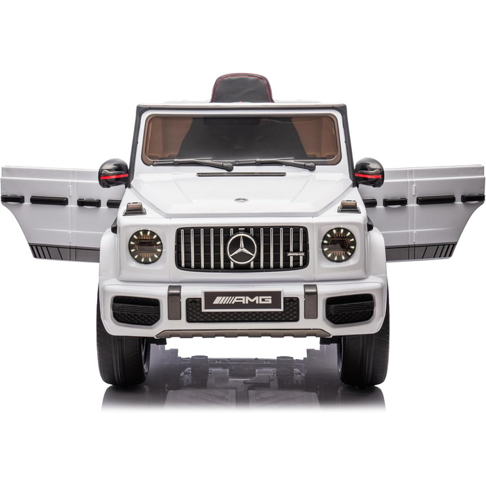 Дитячий електромобіль FINOOS Mercedes G63 AMG XL, 24V, 4х4 електричний дитячий автомобіль з пультом дистанційного керування, шкіря