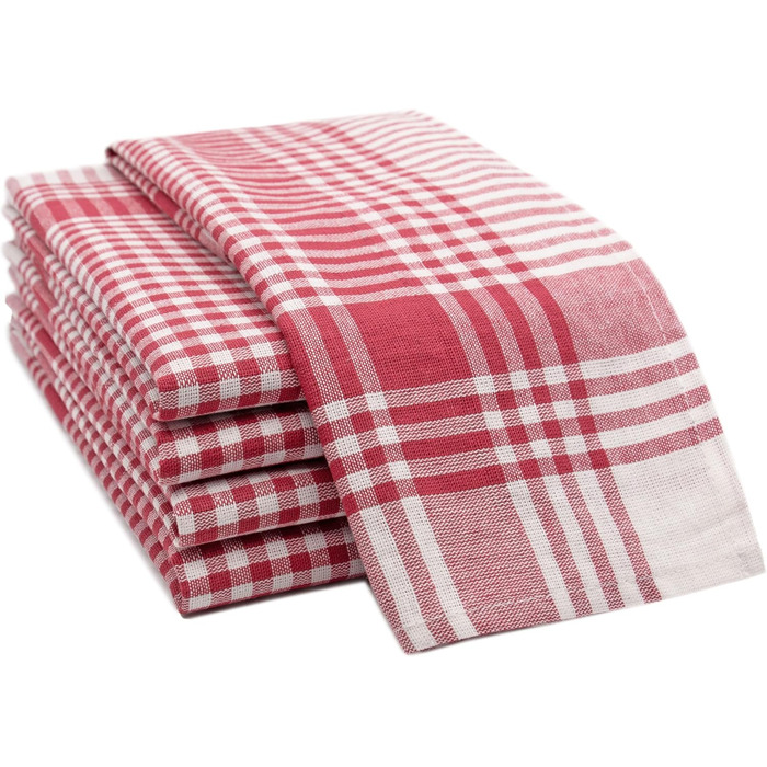 Набір з 5 чайних рушників - бавовняні розміром 50x70 см - добре поглинаючі та міцні кухонні рушники - можна прати при температурі