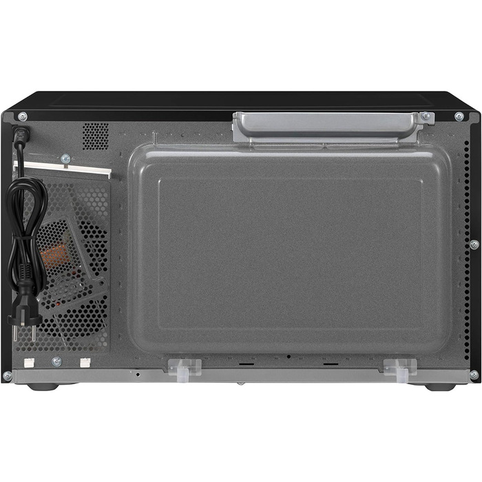 Мікрохвильова піч і гриль Panasonic NN-GT46KBSUG з поворотним столом, 31 літр, нержавіюча сталь, 1000 Вт, гриль 1100 Вт, 24 автоматичні програми, металева гриль, LCD дисплей, молодше меню, чорний