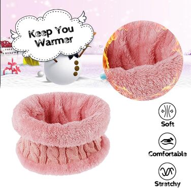 Дитячий зимовий комплект 3-в-1 шапка, шарф та рукавички, термов&39язана шапка, шарф та рукавички, на флісовій підкладці, зимові аксесуари для хлопчиків та дівчаток віком 1-5 років, рожевий