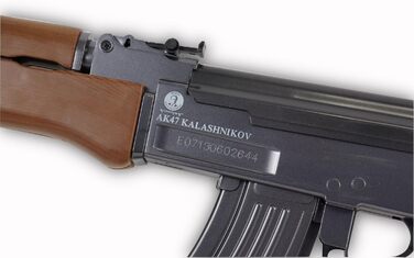 Страйкбольна гвинтівка Калашников АК-47 202229 – пружинна, дерев’яна, 6 мм, <0.5 Дж, BAX, 300-зарядний магазин