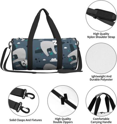 Синя спортивна сумка Лінивець, дорожня сумка, сумка для фітнесу, сумка на вихідні, сумка для подорожей, ручна поклажа