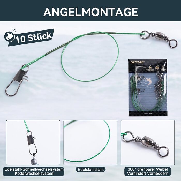 Набір для риболовлі Goture з 2 телескопічними вудками, повний комплект вудок 2, котушка для спінінгу 5.21 (91 підшипник), волосінь, коробка для снастей та сумка для перенесення для солоної/прісної води, подорожей подарунок для риболовлі T Набір вудок з су